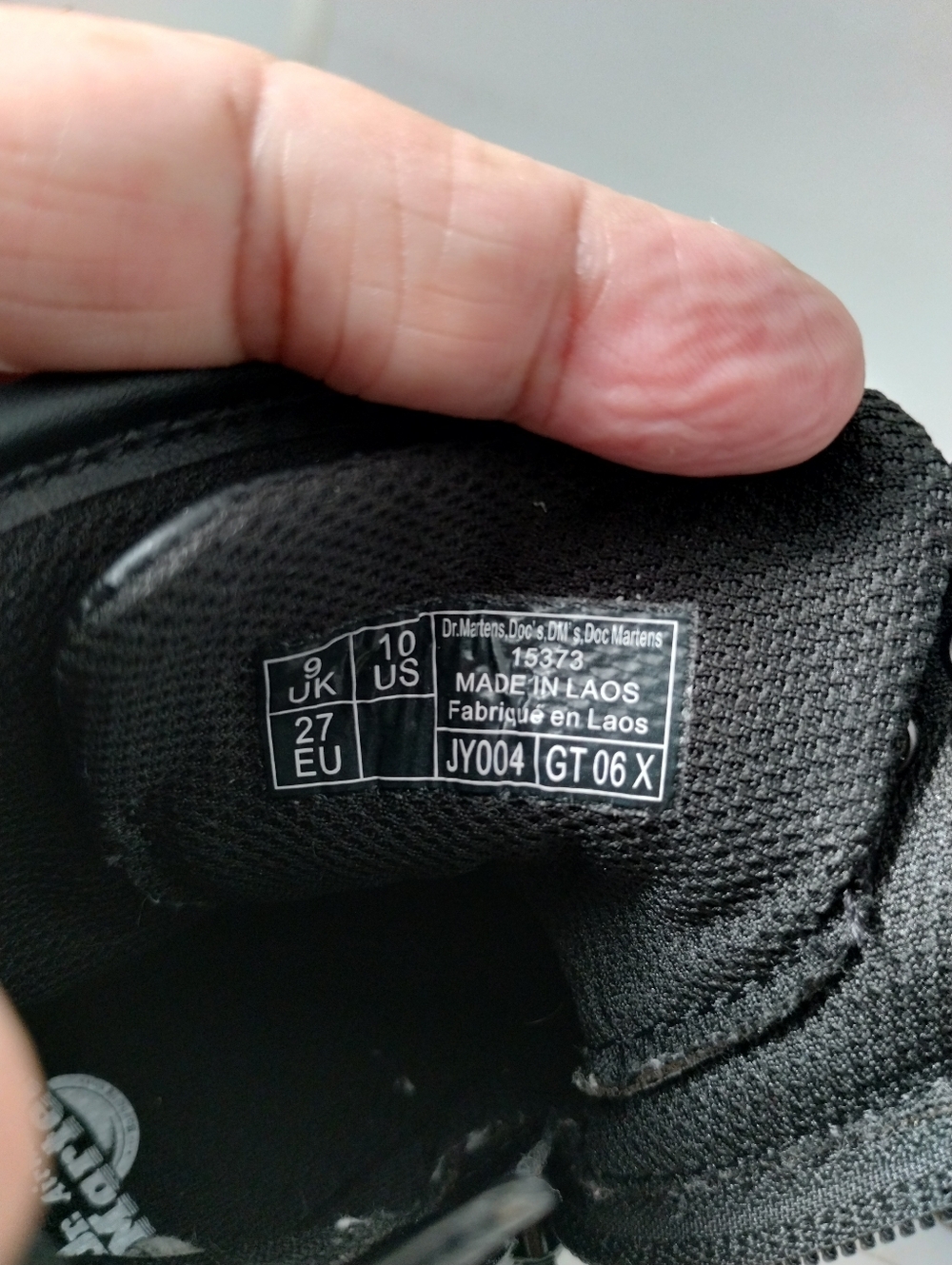Dr. Doc Martens 15373 Toddler Kids Black Side Zip Leather Size 10 Bouncing Sole - Picture 7 of 8